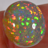 11.2 Karat - Schöner dunkler oval geschliffener Äthiopischer Welo Opal - DeinOpal