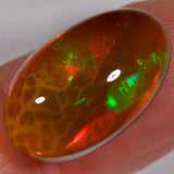 13.2 Karat - Schöner dunkler oval geschliffener Äthiopischer Welo Opal - DeinOpal