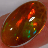 13.2 Karat - Schöner dunkler oval geschliffener Äthiopischer Welo Opal - DeinOpal