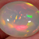 13.5 Karat - gräulicher oval geschliffener Äthiopischer Welo Opal - DeinOpal