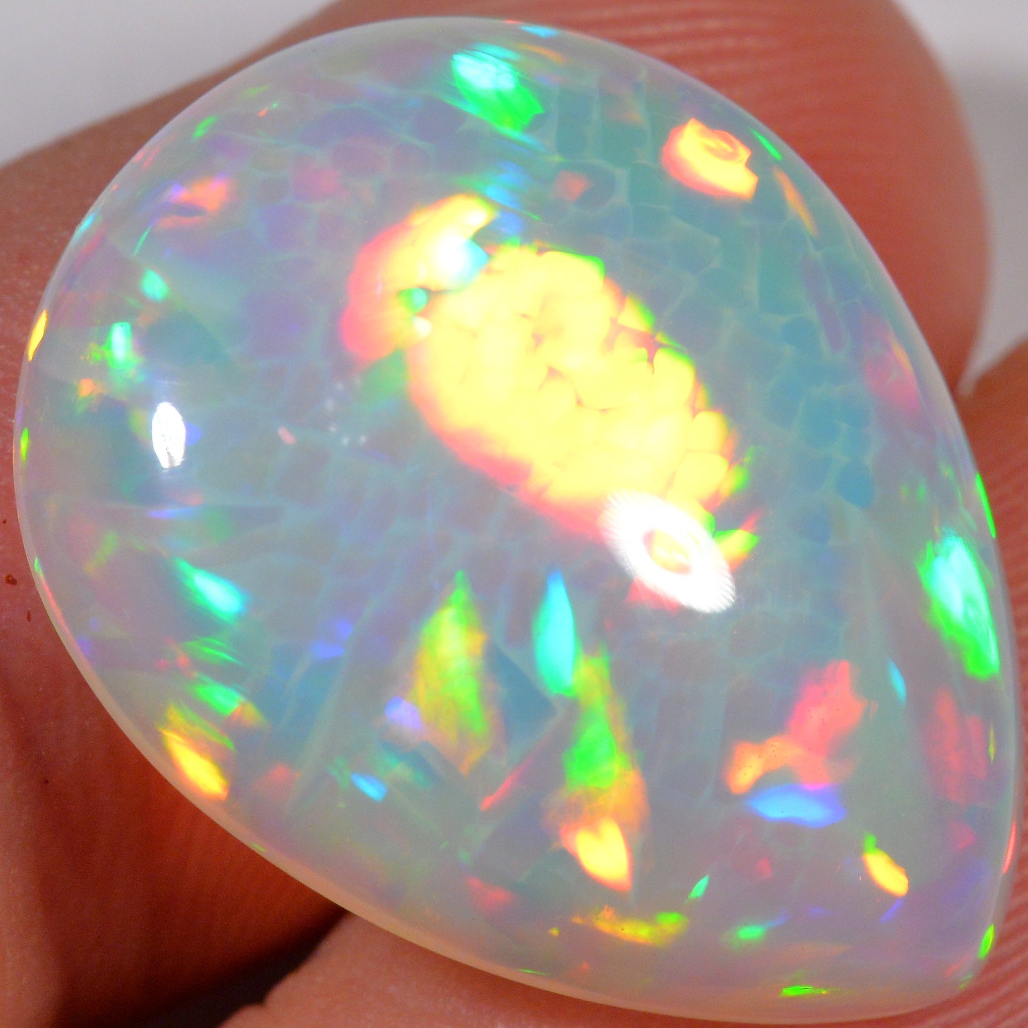 14.8 Karat - Sehr schöner Äthiopischer Welo Opal mit Zellenmuster - DeinOpal