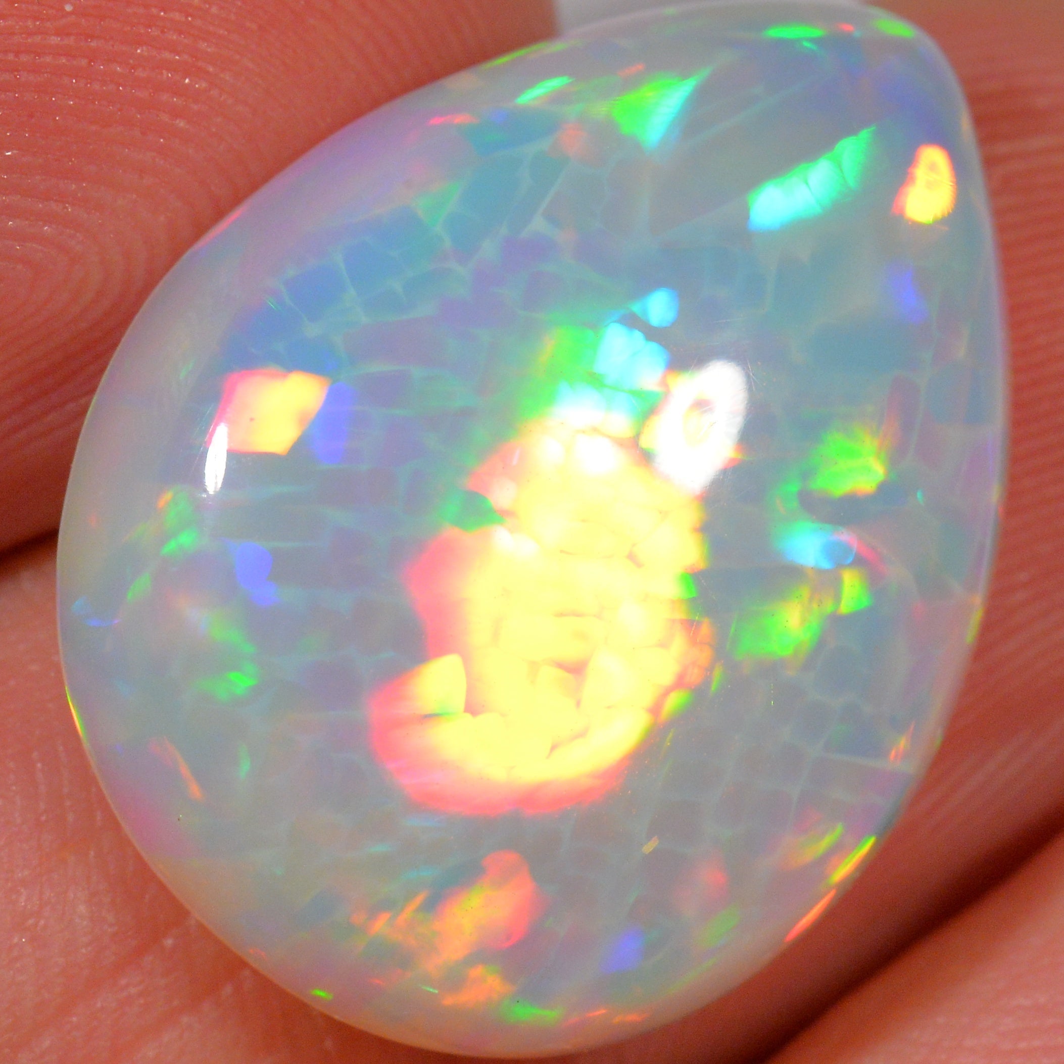 14.8 Karat - Sehr schöner Äthiopischer Welo Opal mit Zellenmuster - DeinOpal
