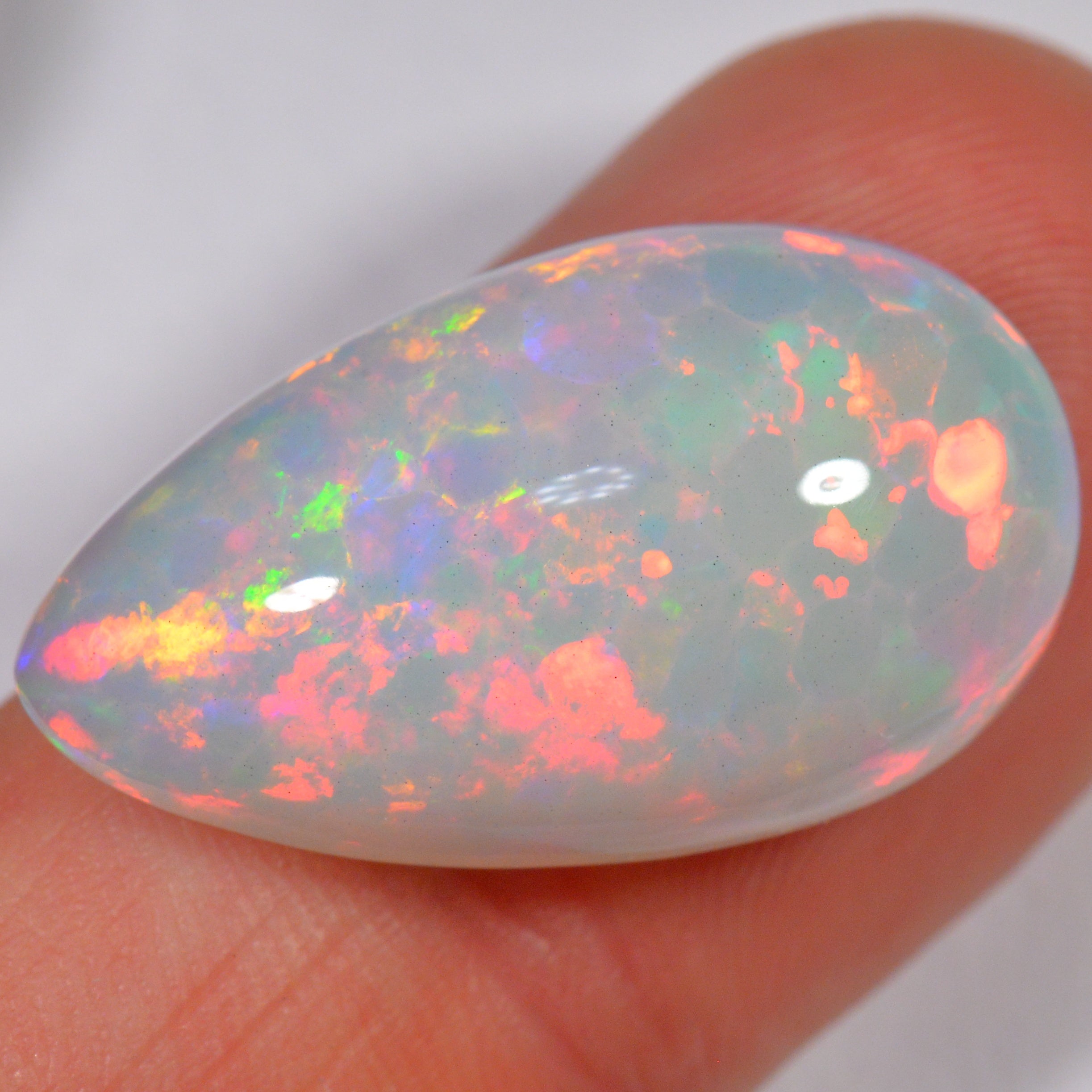 15.1 Karat - Äthiopischer Welo Opal mit leichtem Zellenmuster - DeinOpal