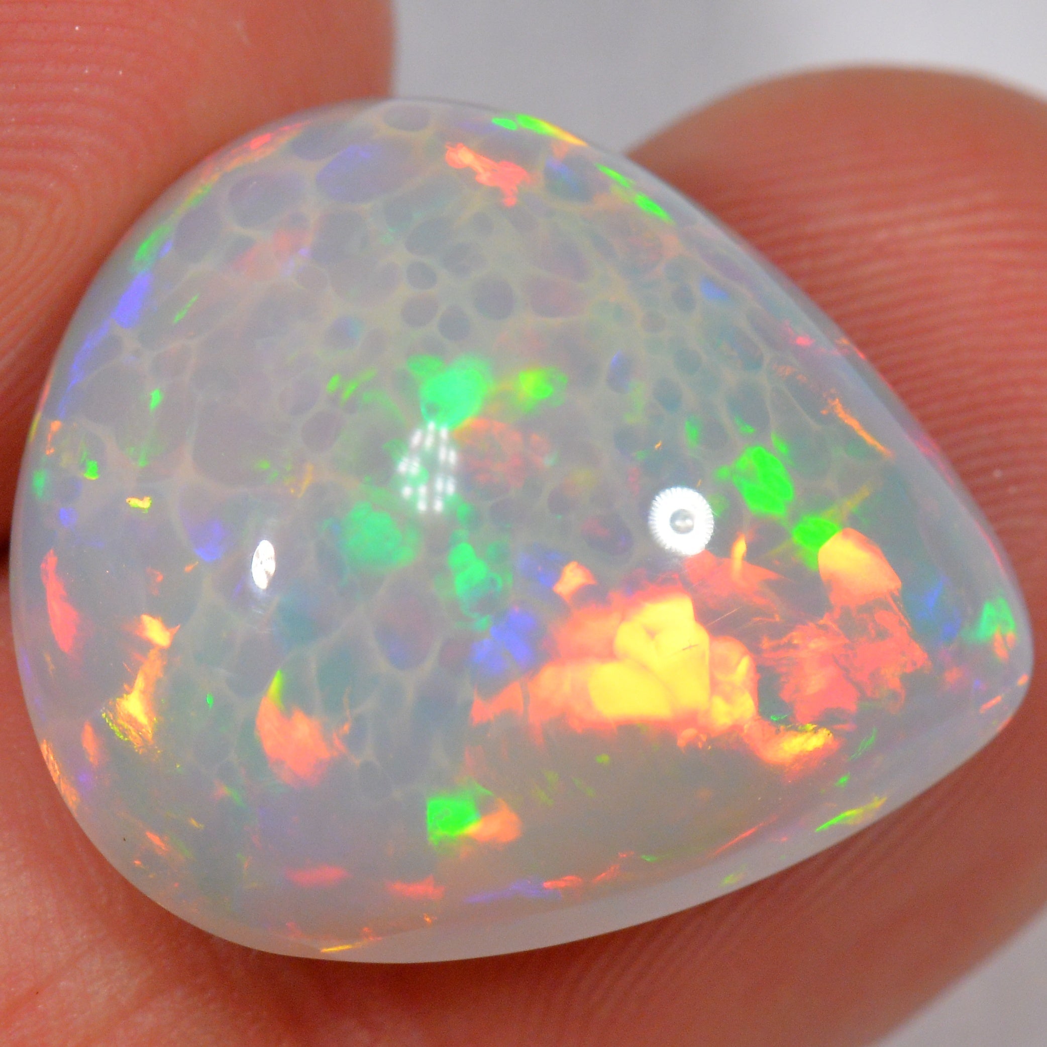 15.2 Karat - Schöner Äthiopischer Welo Opal mit Zellenmuster - DeinOpal