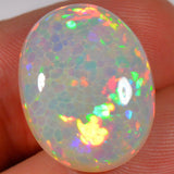 15.4 Karat - Schillernder Äthiopischer Welo Opal mit Waben - Muster - DeinOpal