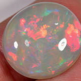 15.6 Karat - gräulicher oval geschliffener Äthiopischer Welo Opal - DeinOpal