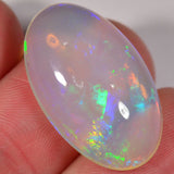 16.3 Karat - Oval geschliffener transparenter Äthiopischer Welo Opal - DeinOpal
