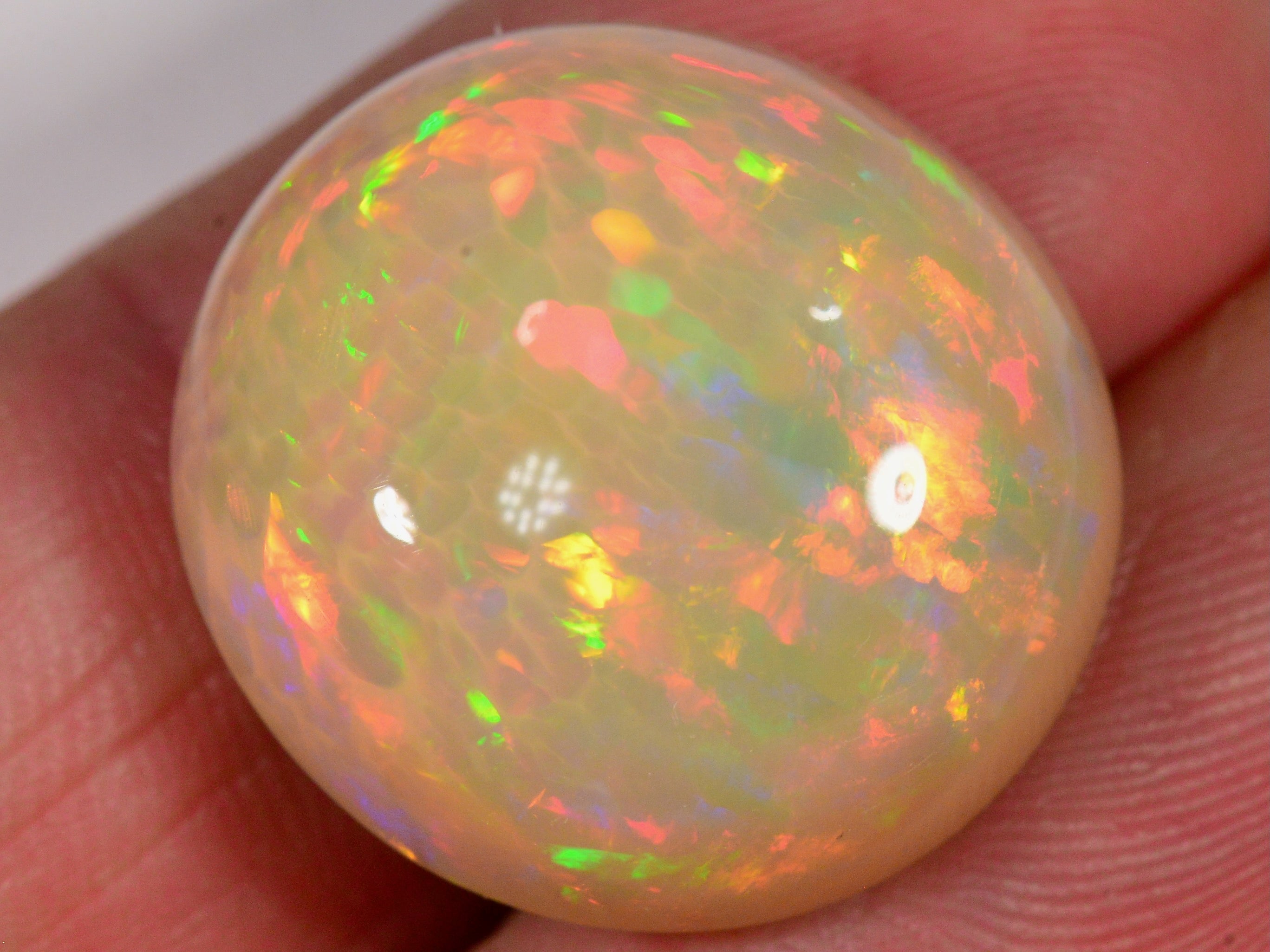 18.8 Karat - Grosser Äthiopischer Welo Opal mit Honeycomb - Muster - DeinOpal