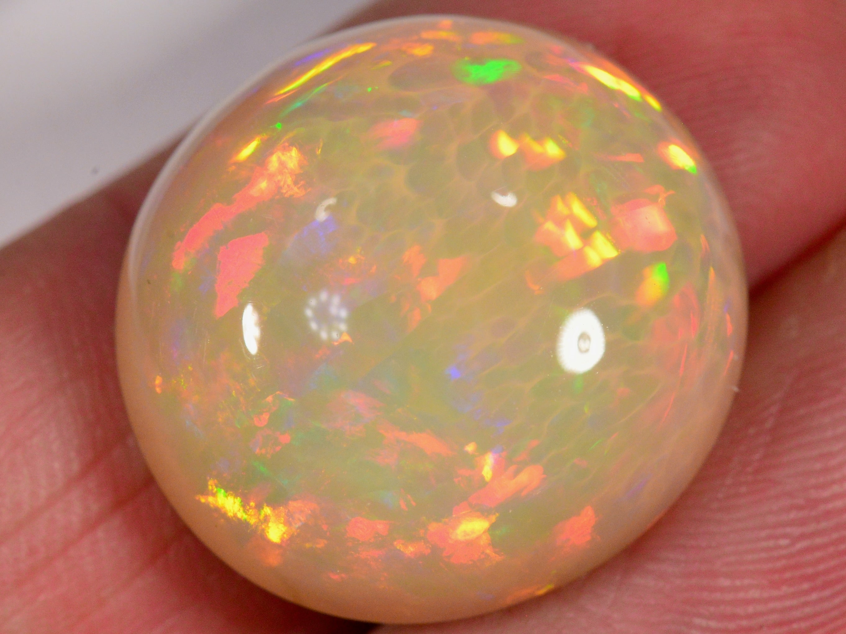 18.8 Karat - Grosser Äthiopischer Welo Opal mit Honeycomb - Muster - DeinOpal