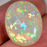 19.2 Karat - Oval geschliffener Äthiopischer Welo Opal mit schönem Muster - DeinOpal