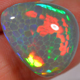 20.2 Karat - Seltener Natürlich Dunkler Welo Opal mit Honeycomb - Muster - DeinOpal