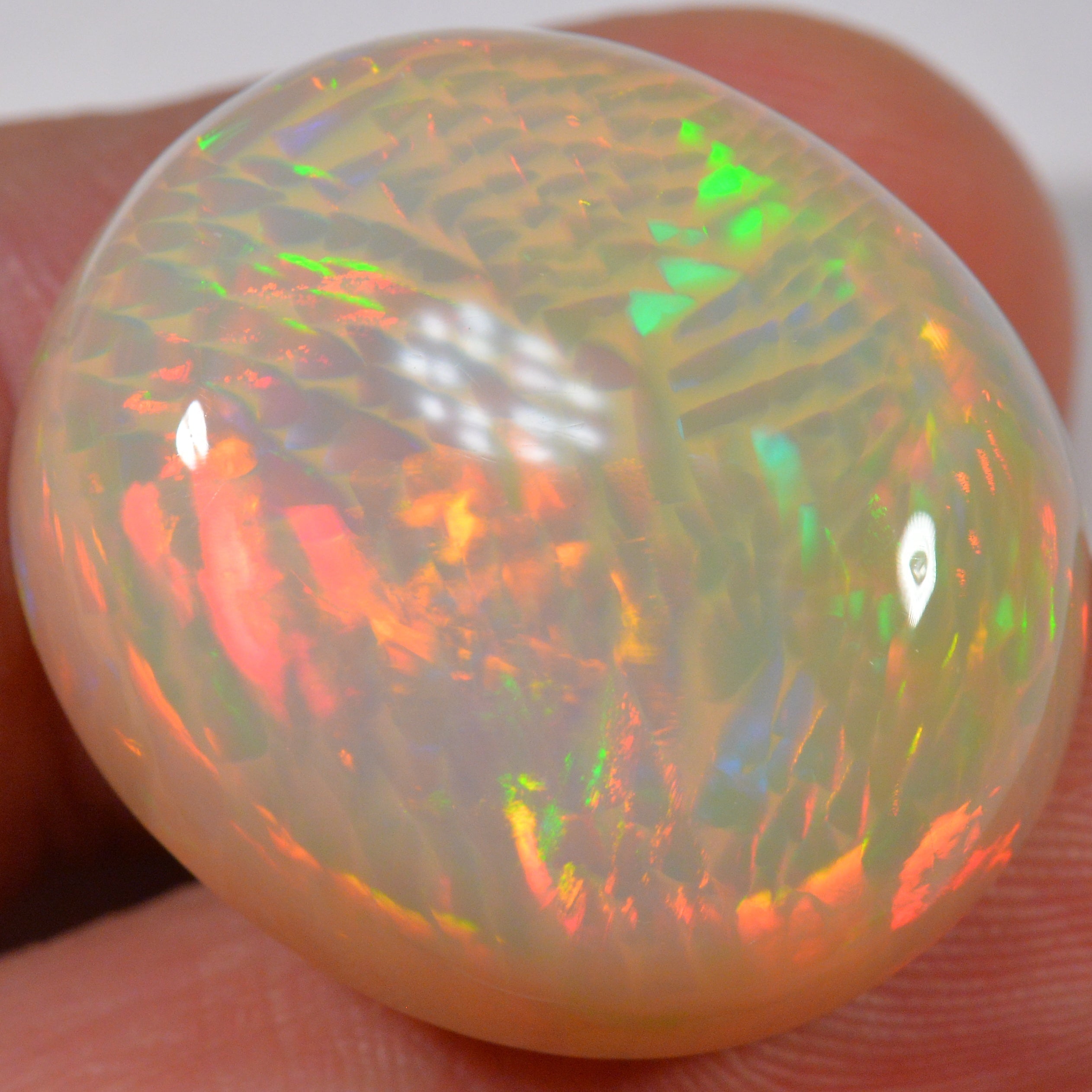 39.9 Karat - Riesiger Äthiopischer Welo Opal mit Fishscale Pattern - DeinOpal