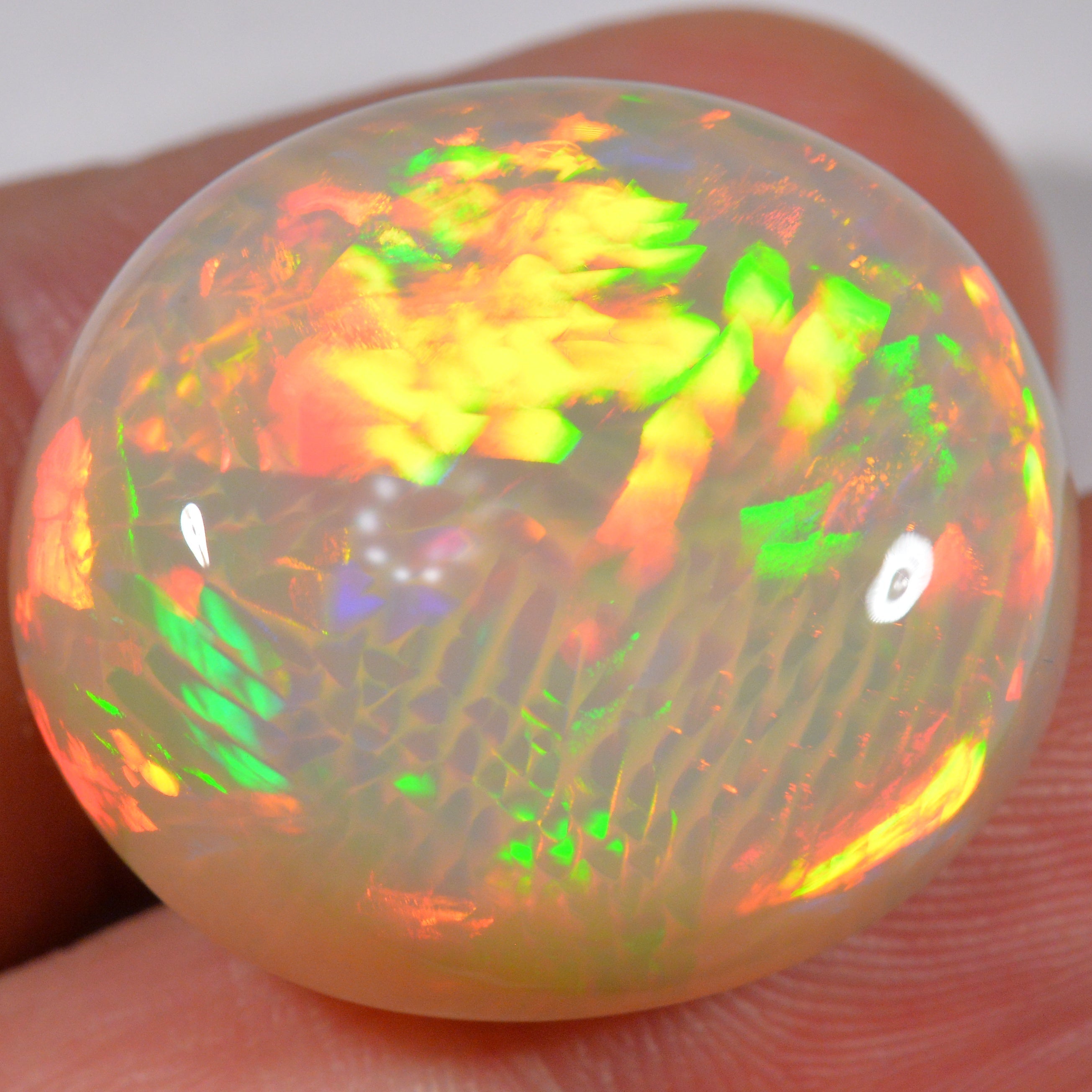 39.9 Karat - Riesiger Äthiopischer Welo Opal mit Fishscale Pattern - DeinOpal