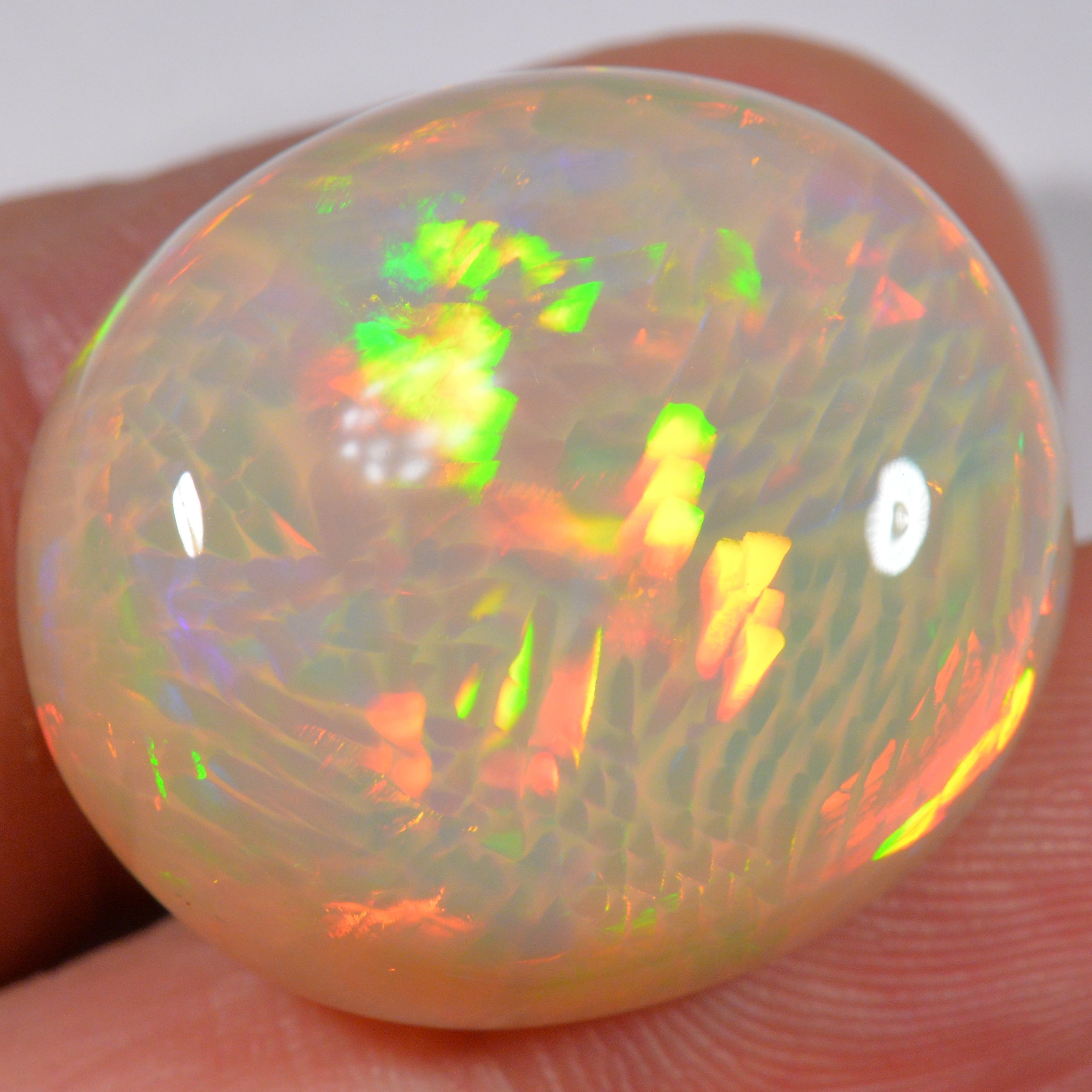 39.9 Karat - Riesiger Äthiopischer Welo Opal mit Fishscale Pattern - DeinOpal