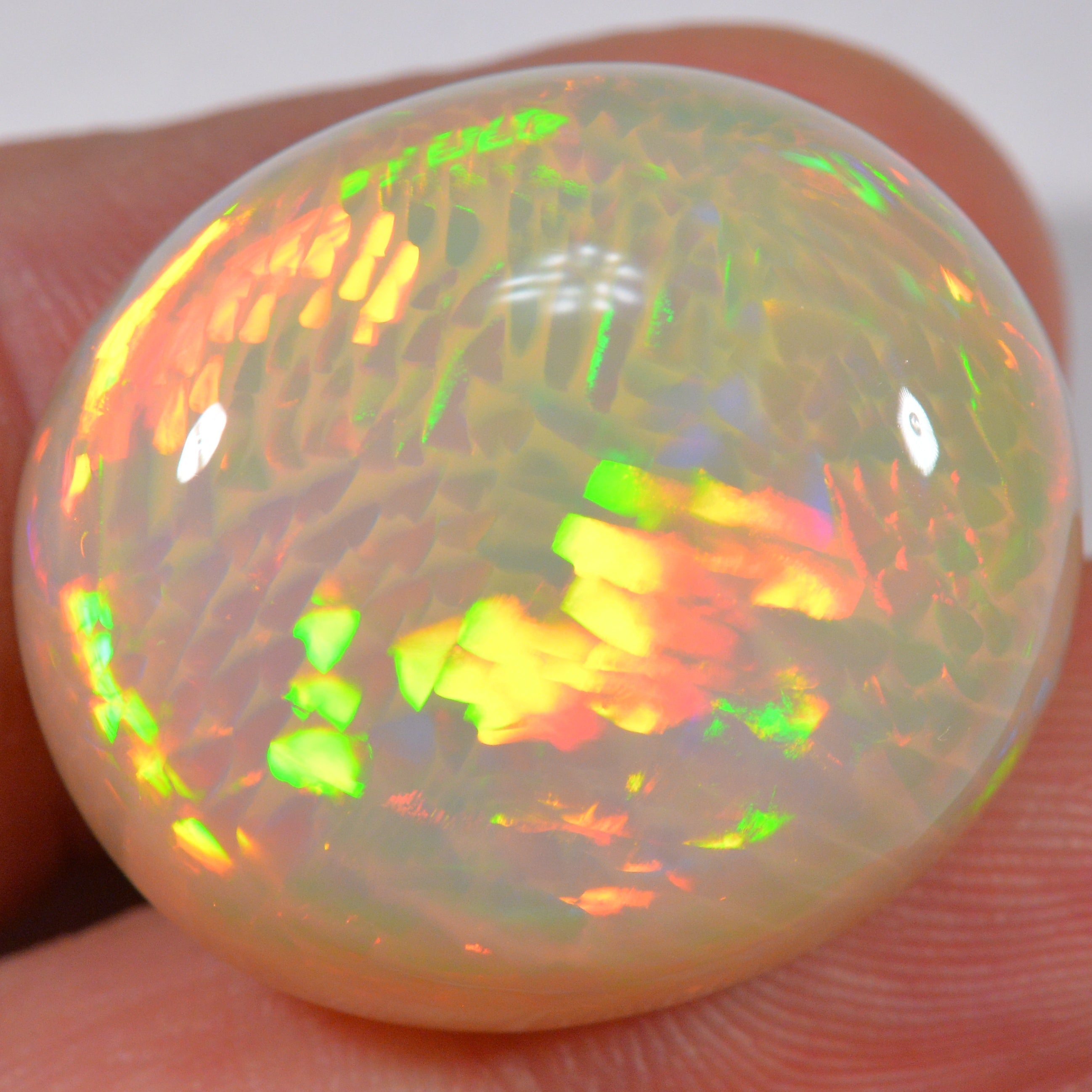 39.9 Karat - Riesiger Äthiopischer Welo Opal mit Fishscale Pattern - DeinOpal