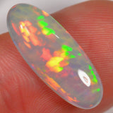 5.2 Karat - Oval Geschliffener Äthiopischer Welo Opal mit Dreieckzellen - Muster - DeinOpal