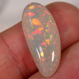 5.6 Karat - Hellgrauer Äthiopischer Welo Opal mit Pinfire und Streifen - DeinOpal