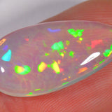 6.2 Karat - Transparenter Tropfenförmiger Äthiopischer Welo Opal mit Zellenmuster - DeinOpal