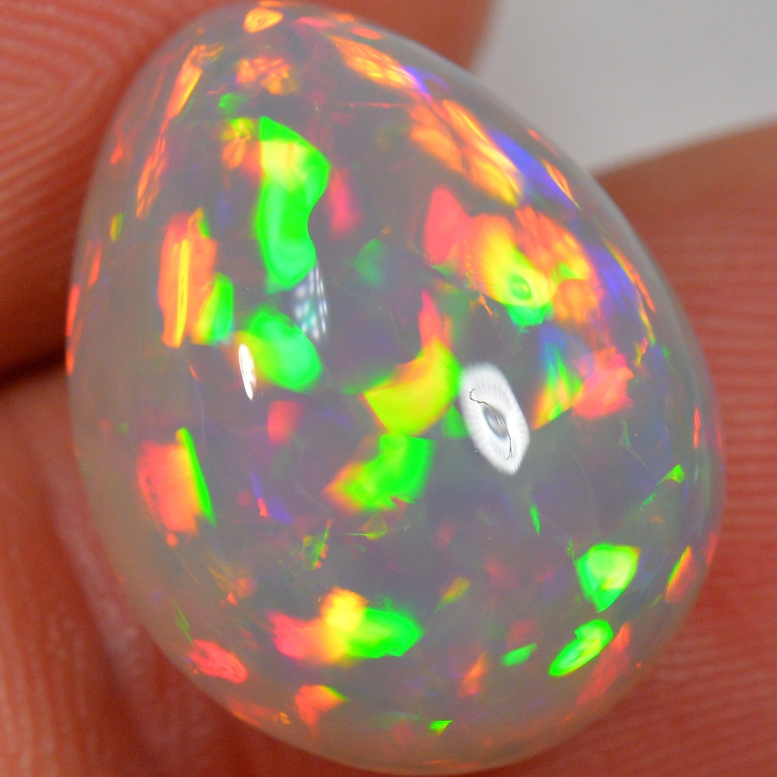 10.6 Carat - Brilliant Saturated Ethiopian Welo Opal — natural untreated Ethiopian Welo opal