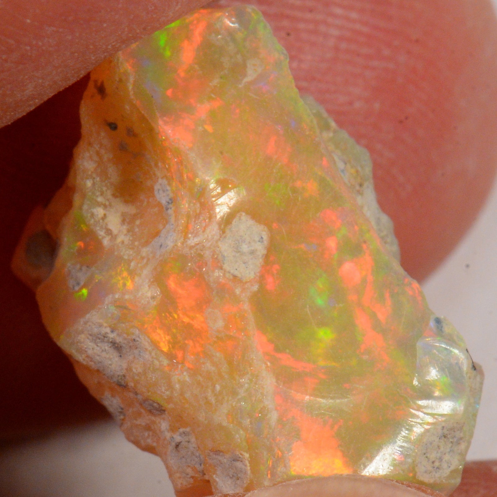 11.2 Carat - Rough Ethiopian Welo Opal — natural untreated rough Ethiopian Welo opal
