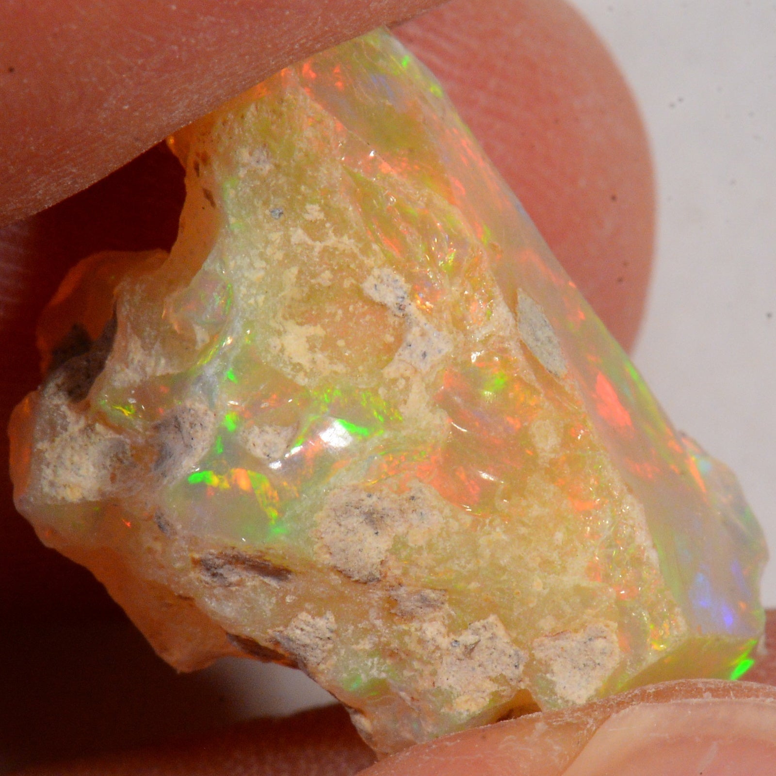 11.2 Carat - Rough Ethiopian Welo Opal — natural untreated rough Ethiopian Welo opal