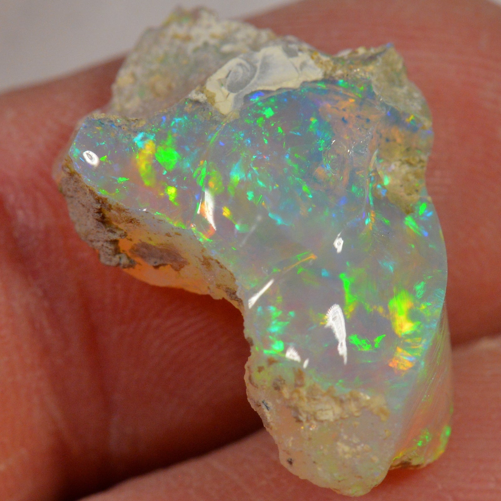 11.4 Carat Rough Ethiopian Welo Opal — natural untreated rough Ethiopian Welo opal