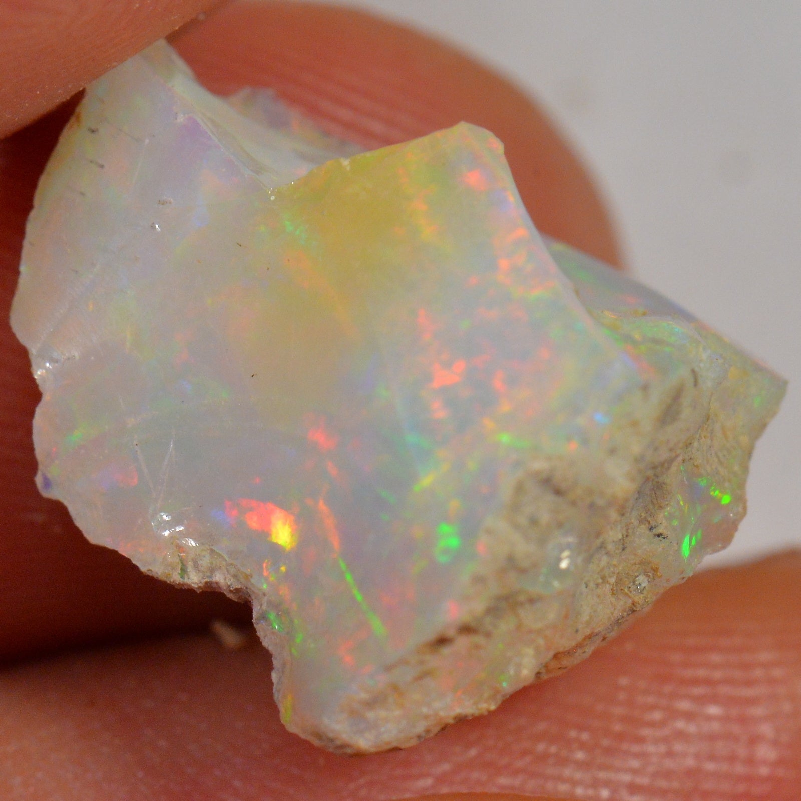 12.3 Carat - Rough Ethiopian Welo Opal — natural untreated rough Ethiopian Welo opal