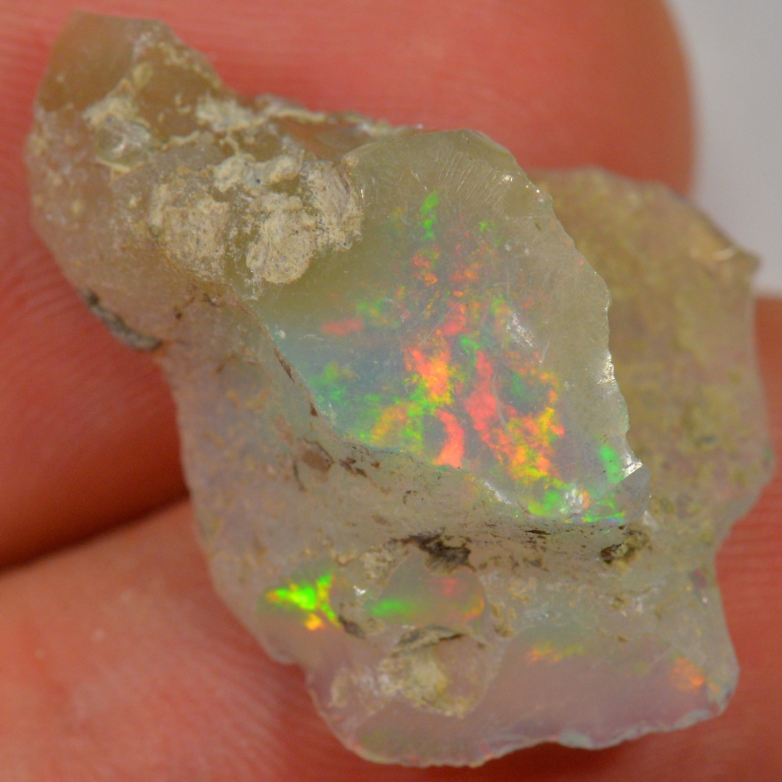 12.9 Carat - Rough Ethiopian Welo Opal — natural untreated rough Ethiopian Welo opal