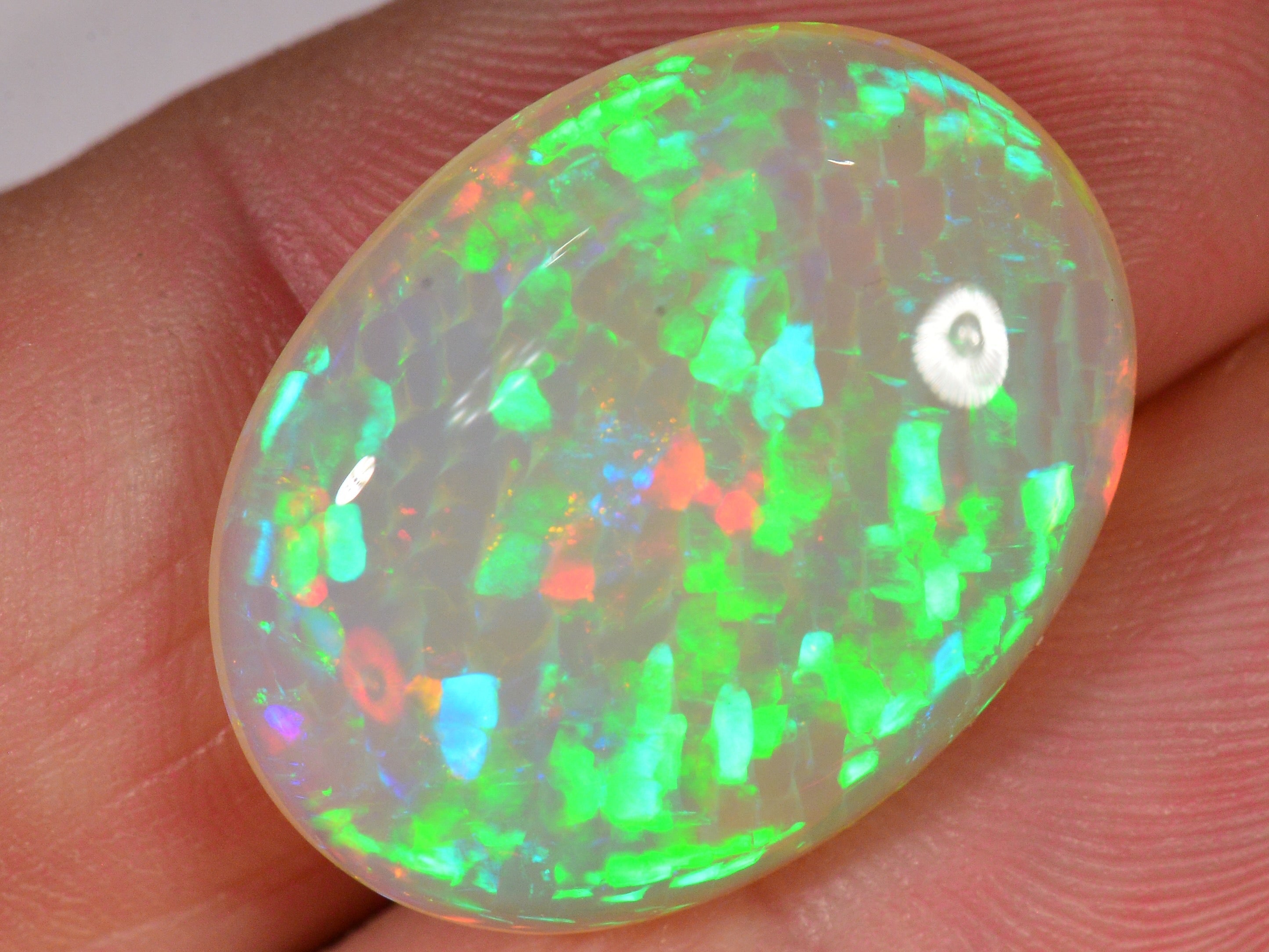 14.3 Karat - Äthiopischer Welo Opal mit Wabenmuster - DeinOpal