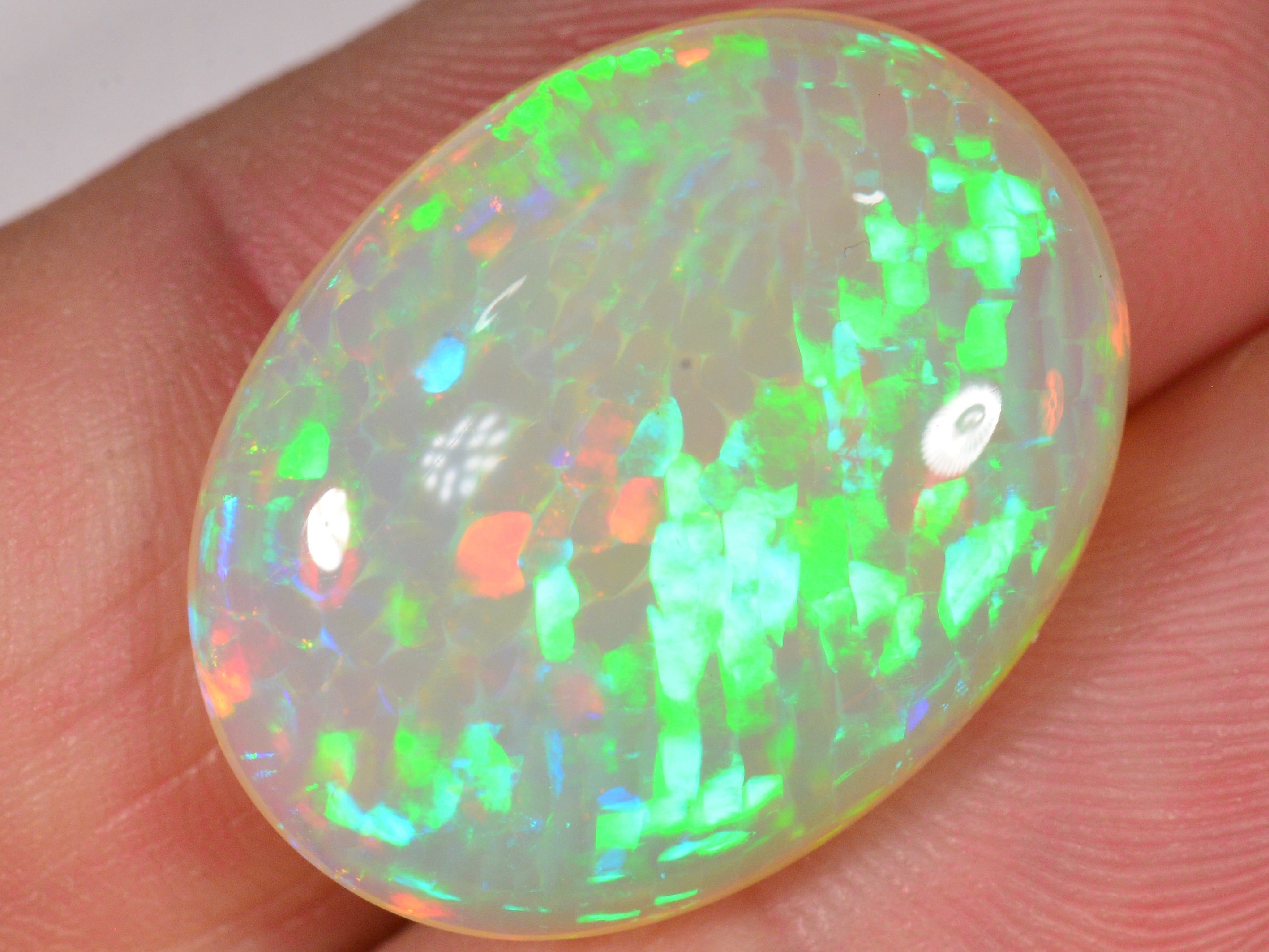 14.3 Karat - Äthiopischer Welo Opal mit Wabenmuster - DeinOpal