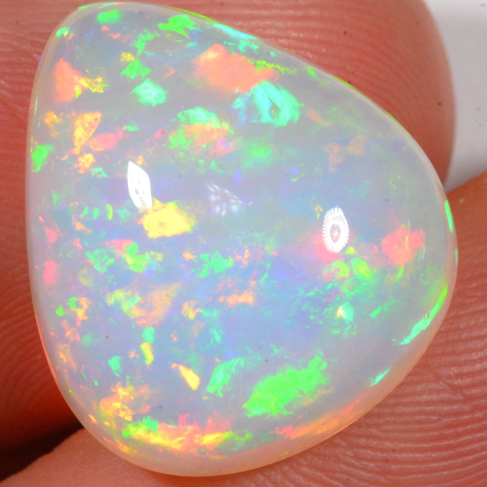 15,5 carats - Opale Welo d'Éthiopie époustouflante – opale Welo d'Éthiopie naturelle