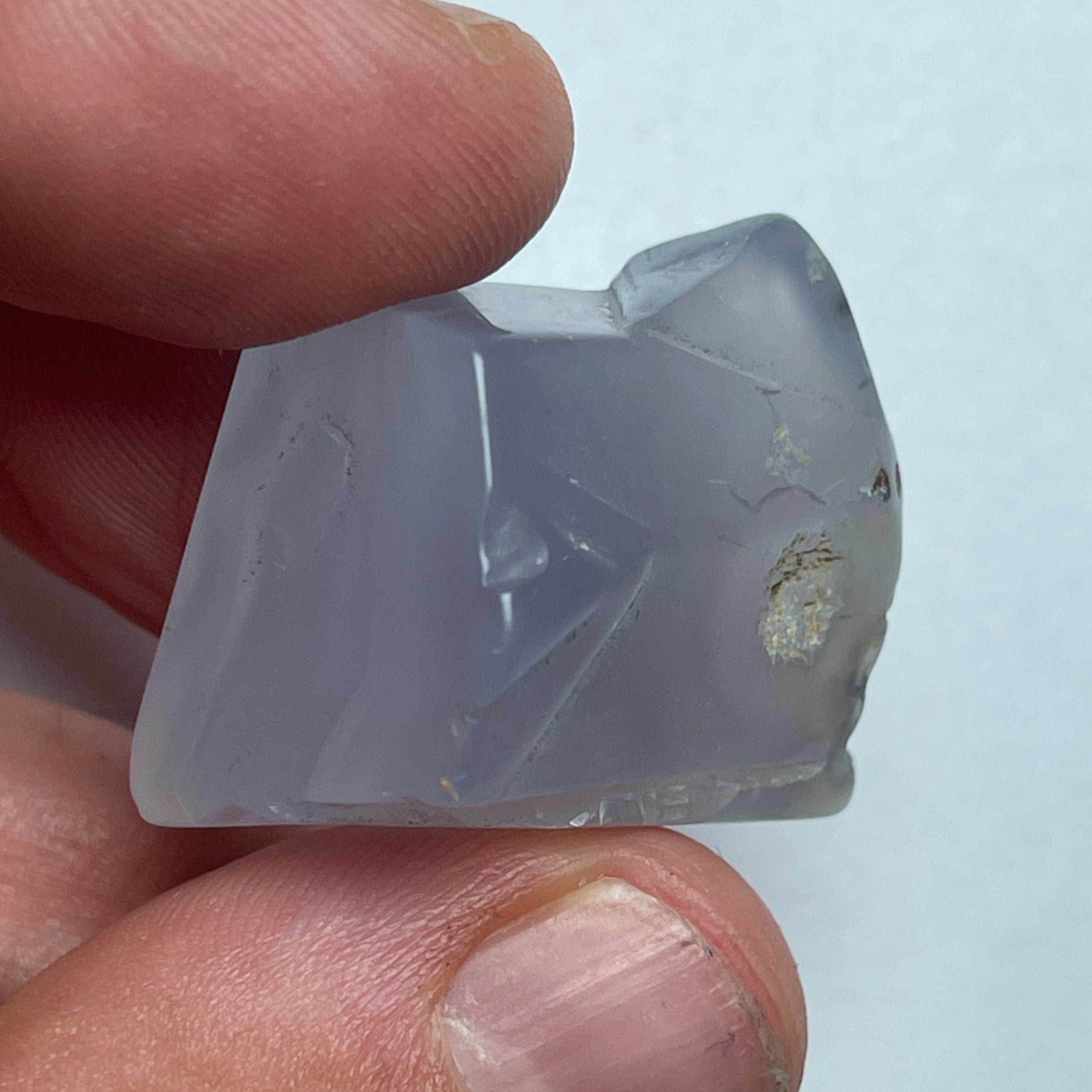 16 Gramm - Eisblauer Chalzedon aus Äthiopien - DeinOpal