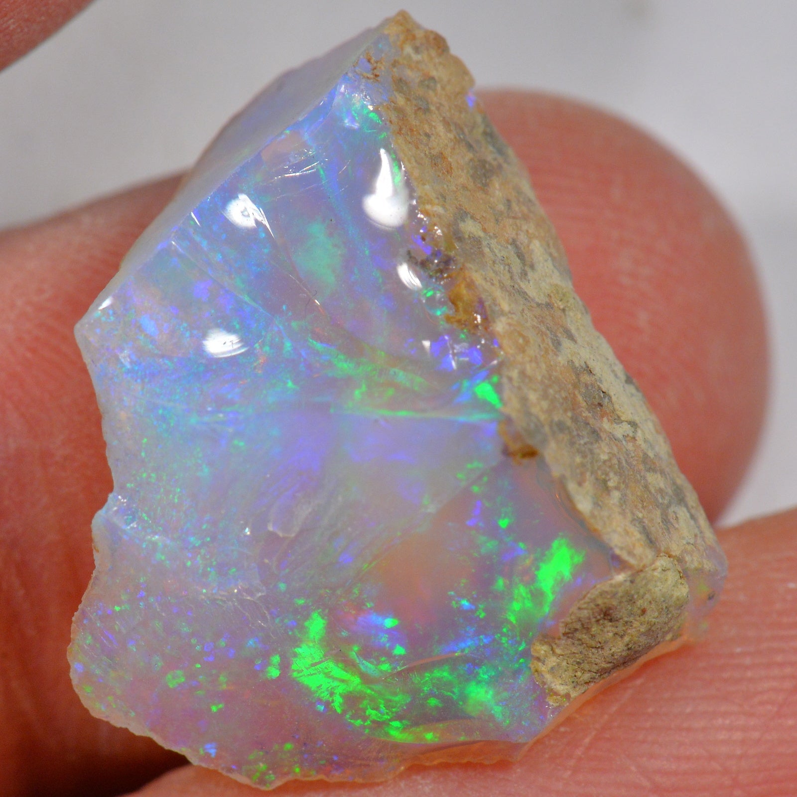 16 Carat Rough Ethiopian Welo Opal — natural untreated rough Ethiopian Welo opal