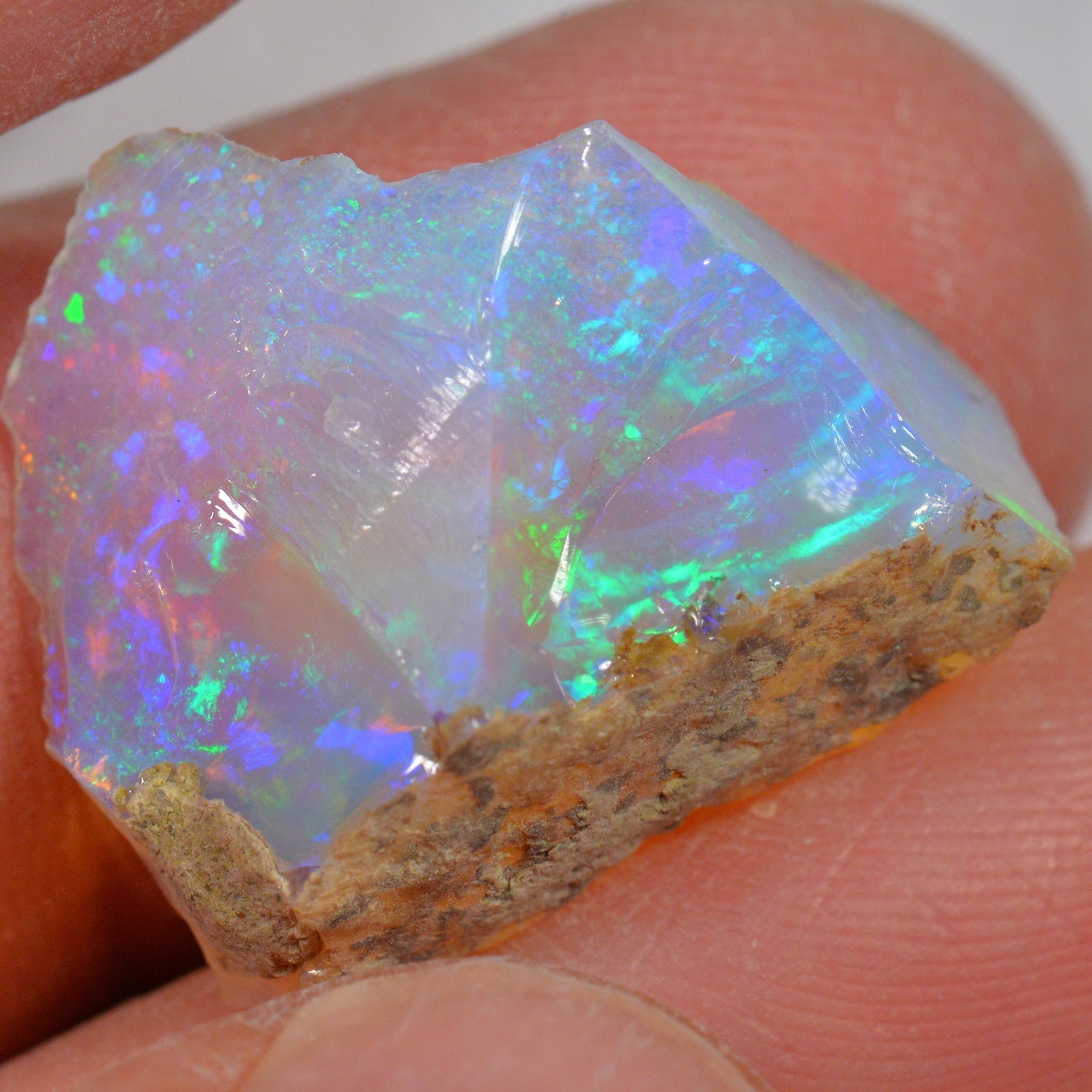 16 Carat Rough Ethiopian Welo Opal — natural untreated rough Ethiopian Welo opal