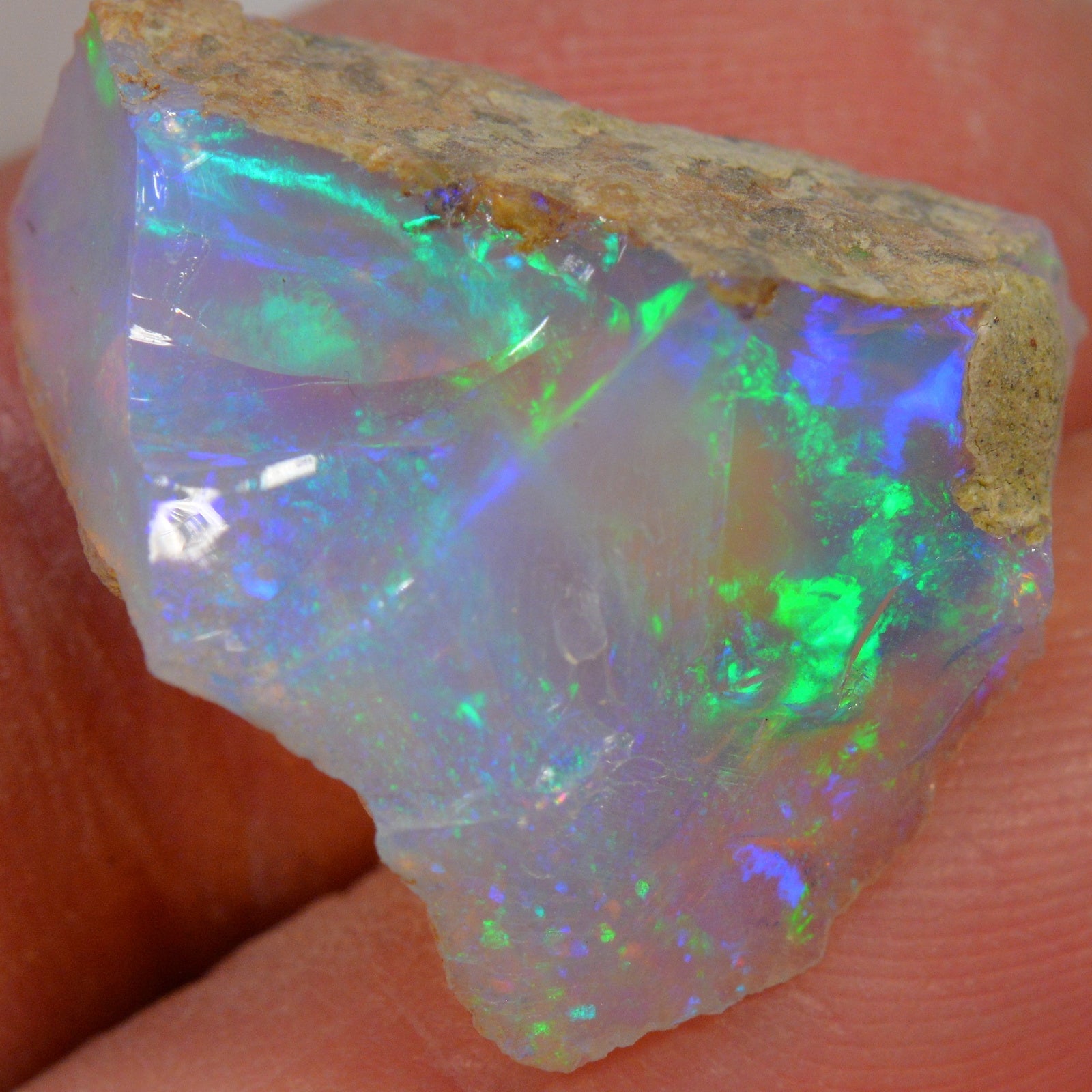 16 Carat Rough Ethiopian Welo Opal — natural untreated rough Ethiopian Welo opal