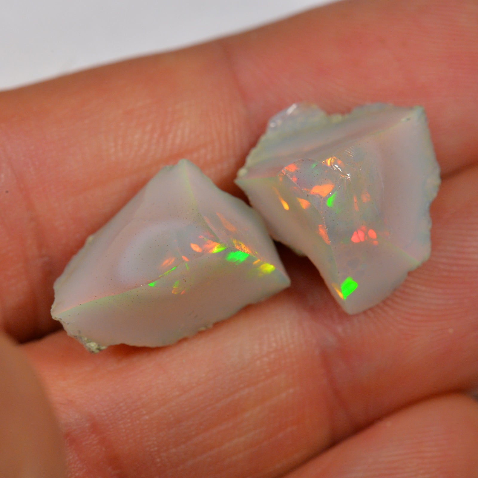 16.5 Karat - Roher Äthiopischer Welo Opal Pair - DeinOpal