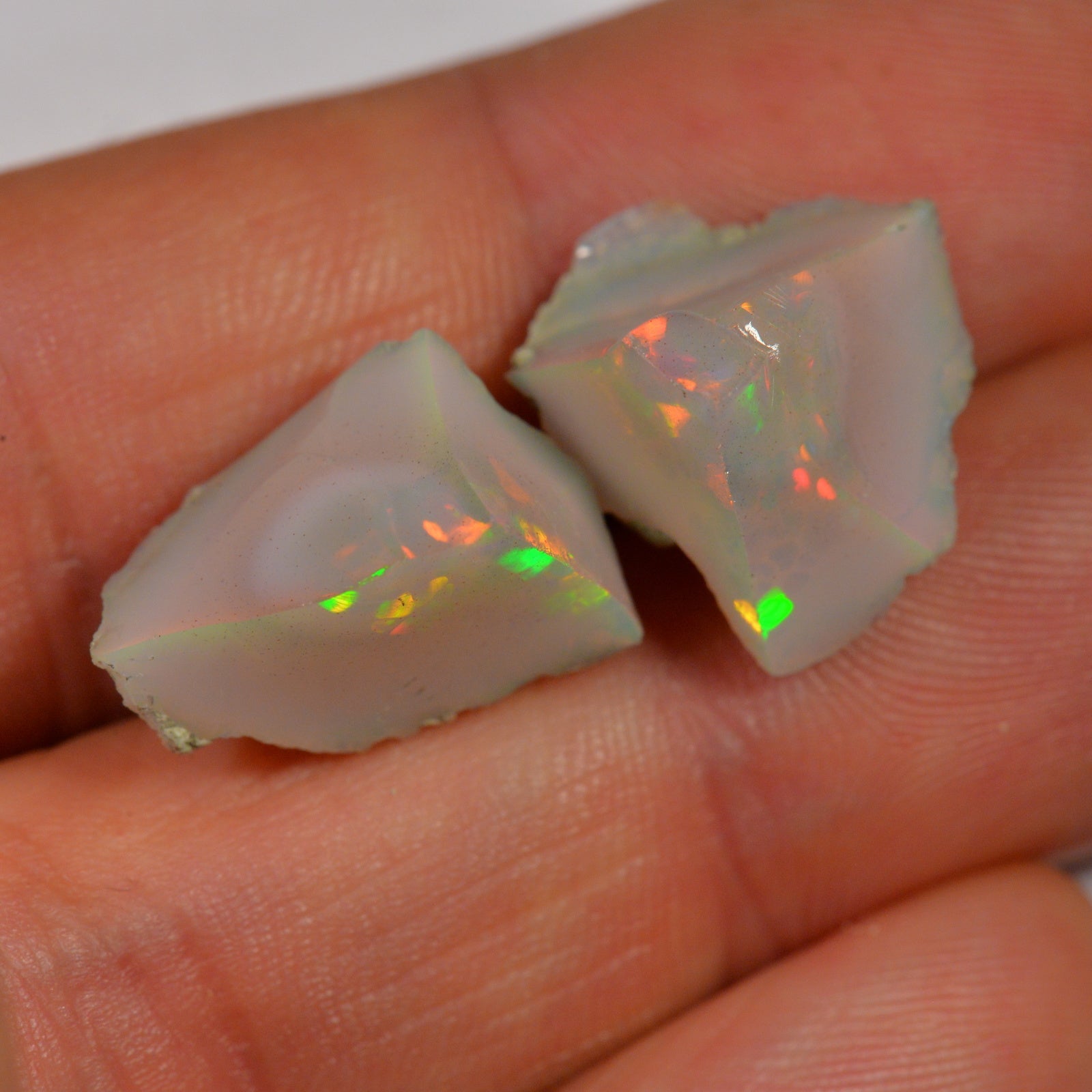 16.5 Karat - Roher Äthiopischer Welo Opal Pair - DeinOpal