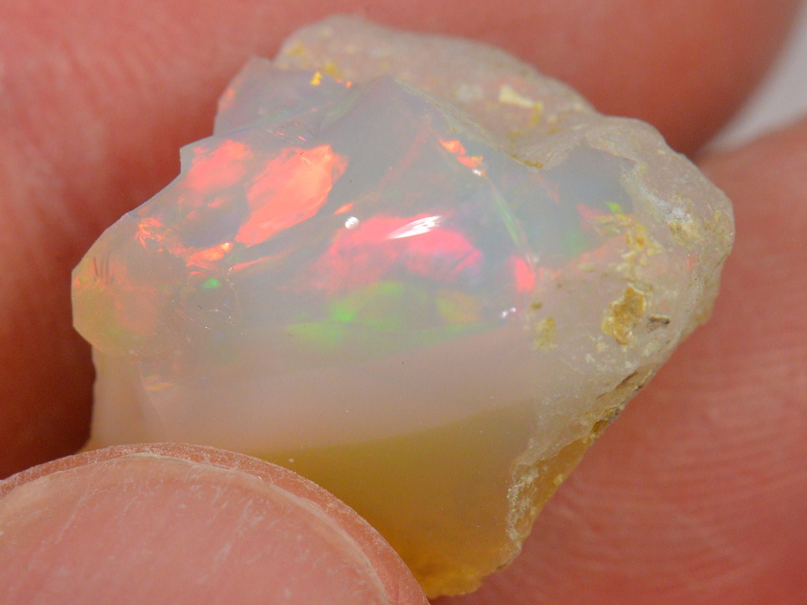17 Carat Rough Ethiopian Welo Opal — natural untreated rough Ethiopian Welo opal