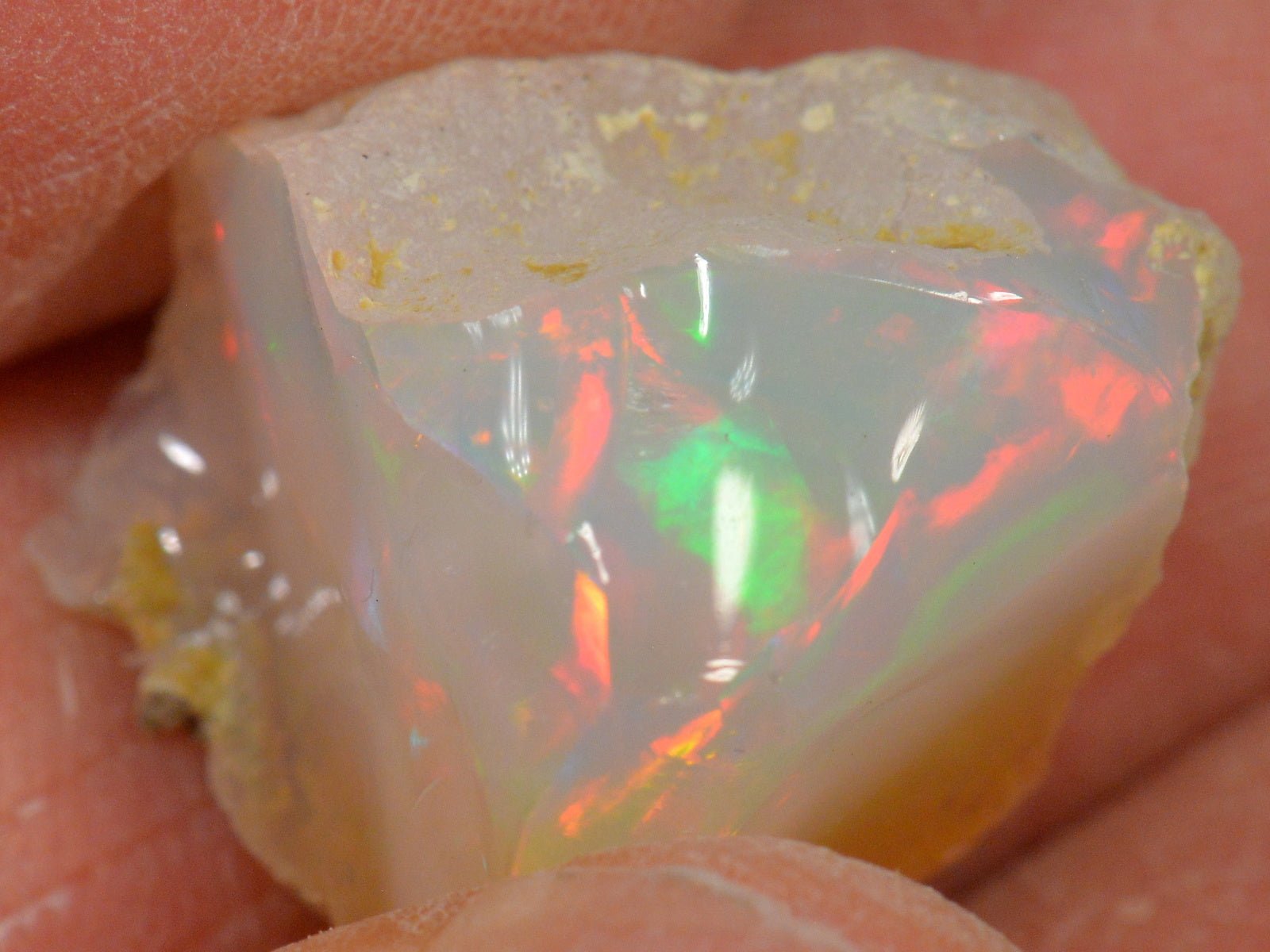 17 Carat Rough Ethiopian Welo Opal — natural untreated rough Ethiopian Welo opal
