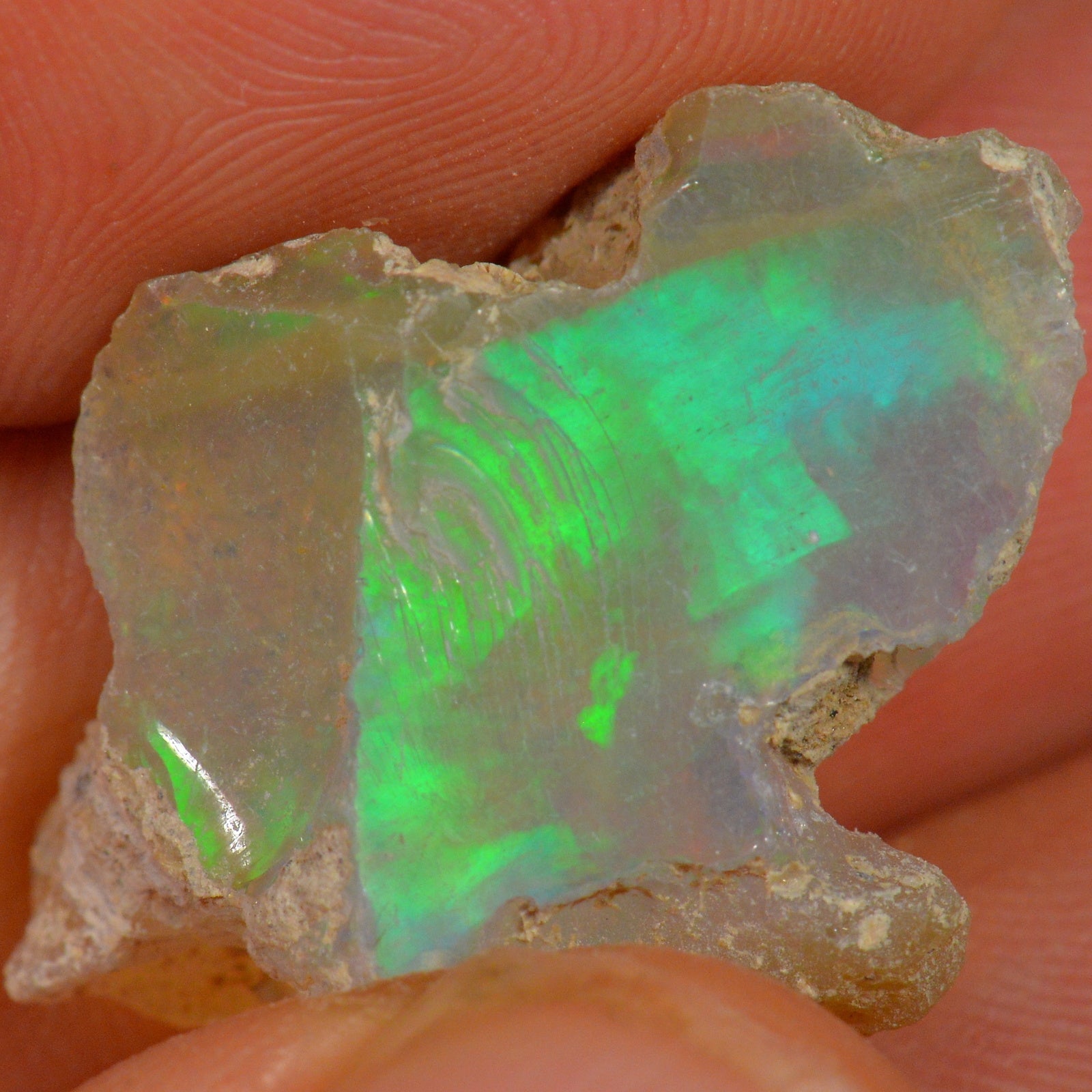 17.1 Carat Rough Ethiopian Welo Opal — natural untreated rough Ethiopian Welo opal