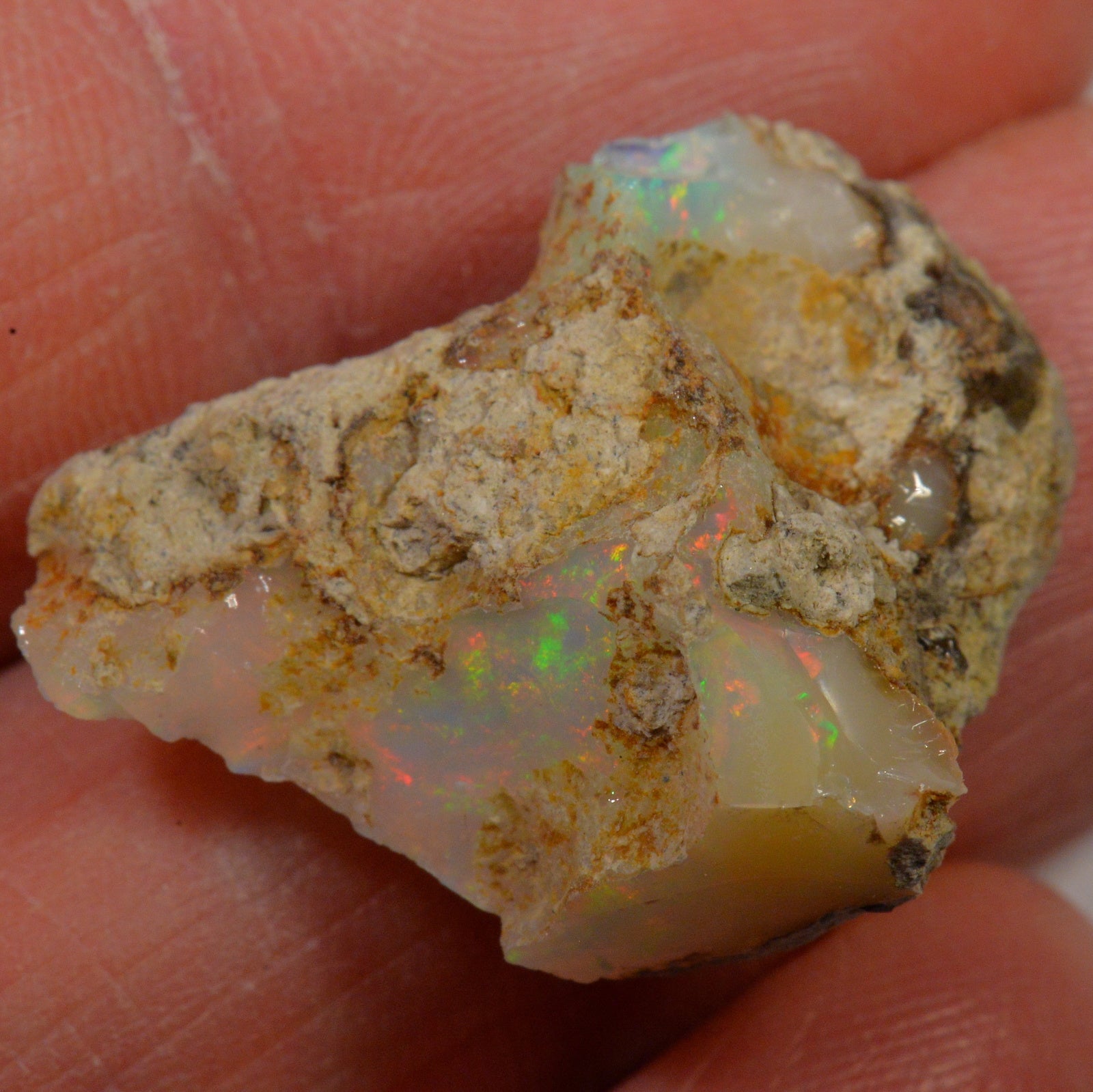 18.1 Carat Rough Ethiopian Welo Opal — natural untreated rough Ethiopian Welo opal