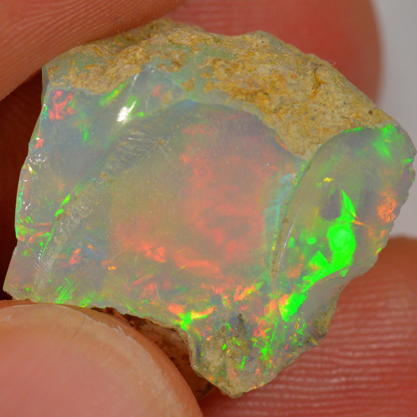 19.2 Carat - Rough Ethiopian Welo Opal — natural untreated rough Ethiopian Welo opal