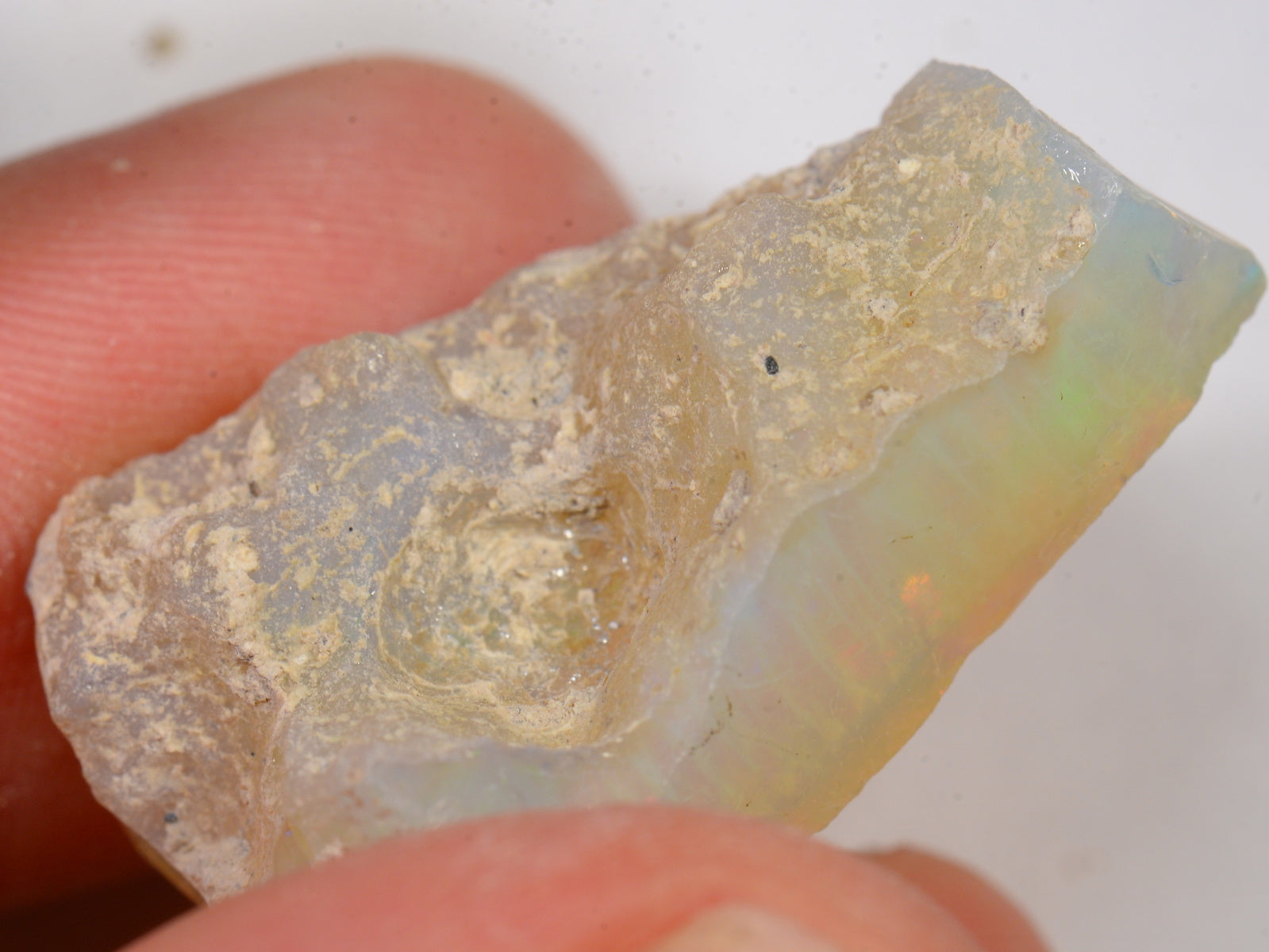 38 Karat - Roher Äthiopischer Welo Opal – natürlicher äthiopischer Welo Opal