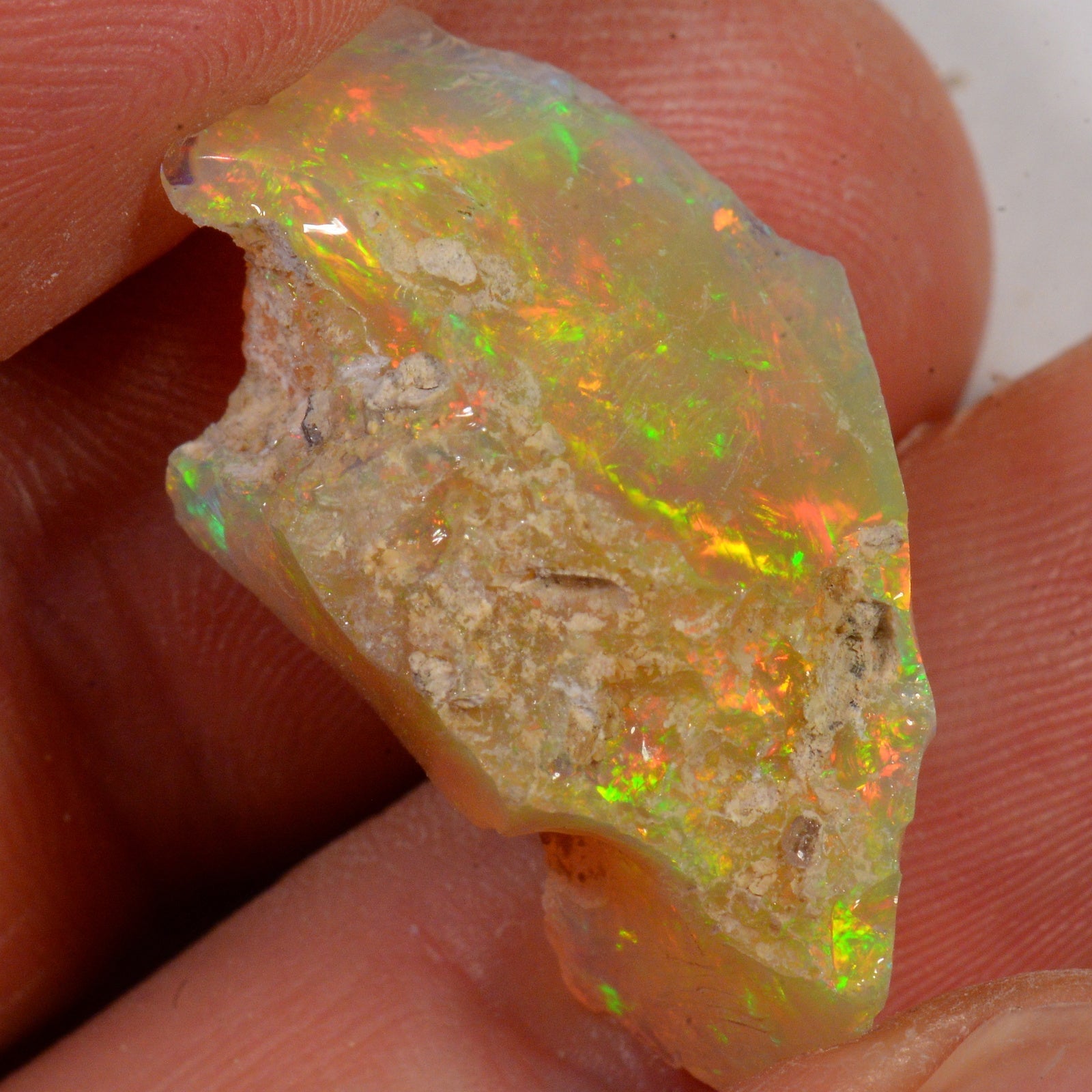 20.8 Carat - Rough Ethiopian Welo Opal — natural untreated rough Ethiopian Welo opal