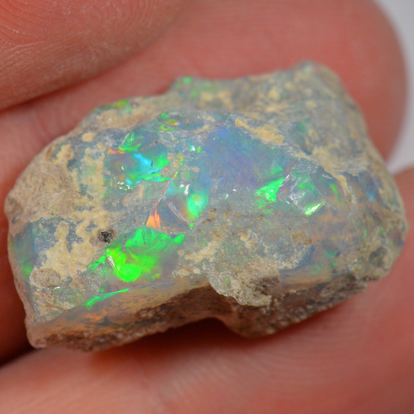 21.4 Carat Rough Ethiopian Welo Opal — natural untreated rough Ethiopian Welo opal