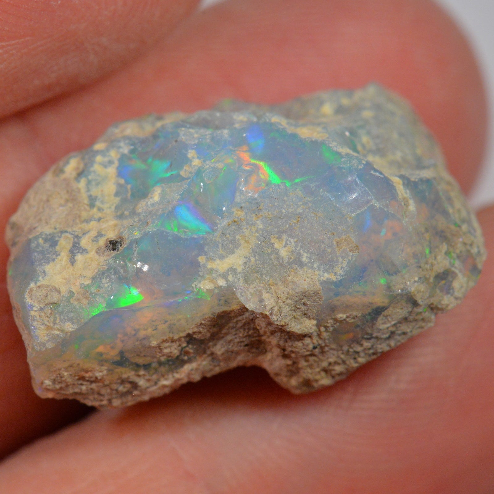 21.4 Carat Rough Ethiopian Welo Opal — natural untreated rough Ethiopian Welo opal
