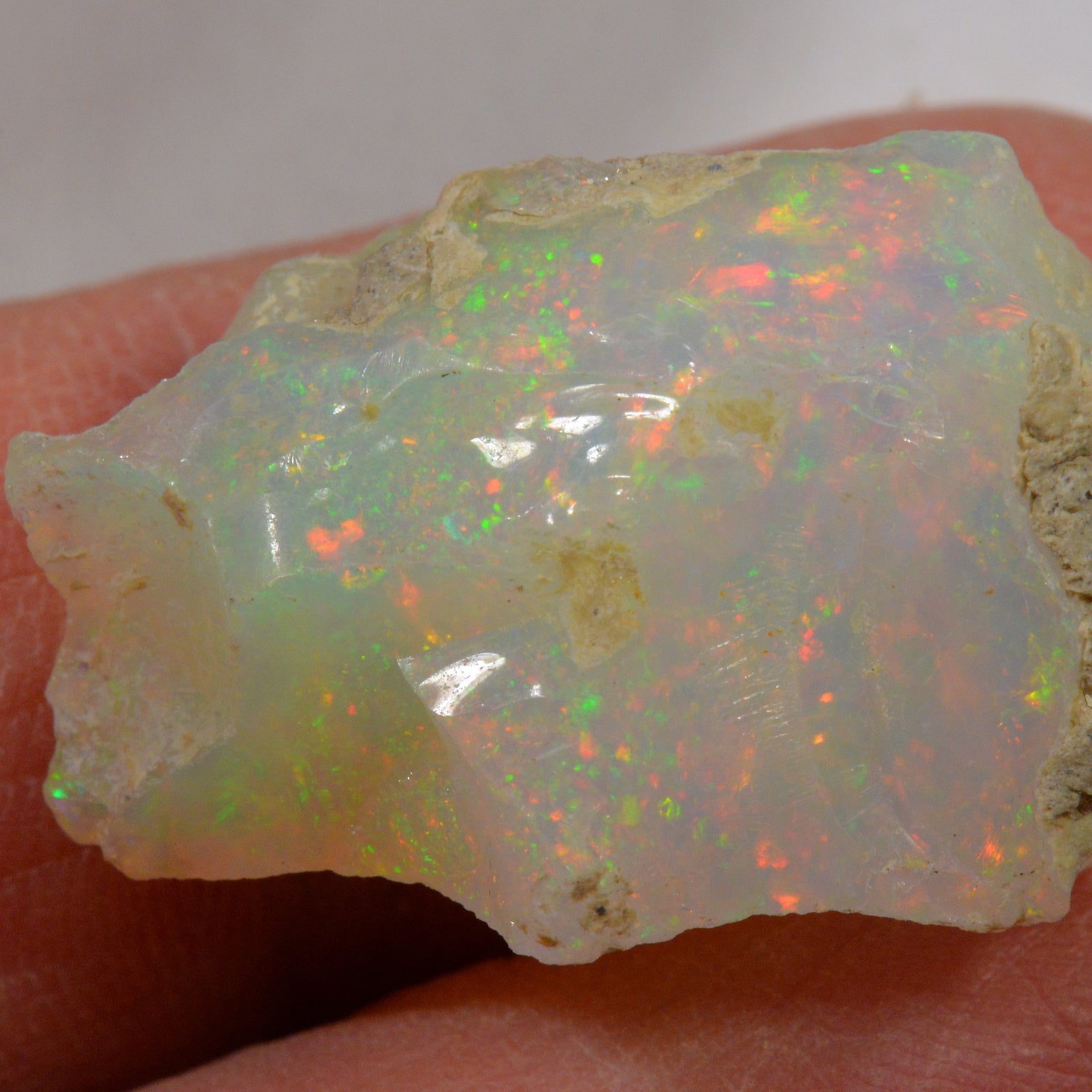 21.7 Carat Rough Ethiopian Welo Opal — natural untreated rough Ethiopian Welo opal