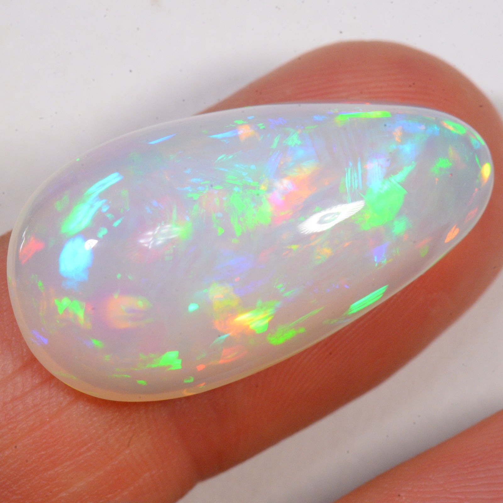 21.9 Carat - Brilliant Confetti Pattern Ethiopian Welo Opal — natural untreated Ethiopian Welo opal
