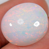 21.9 Karat - Grosser Ovaler Äthiopischer Welo Opal Mit Rot - DeinOpal