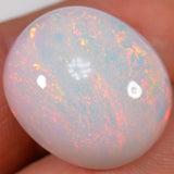 21.9 Karat - Grosser Ovaler Äthiopischer Welo Opal Mit Rot - DeinOpal